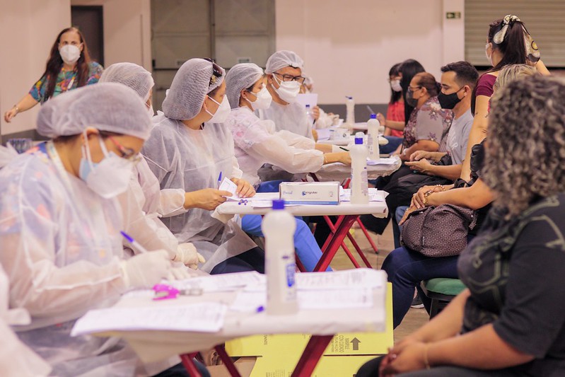 Prefeitura abre centro de testagem para Covid-19. Foto: Camila Batista