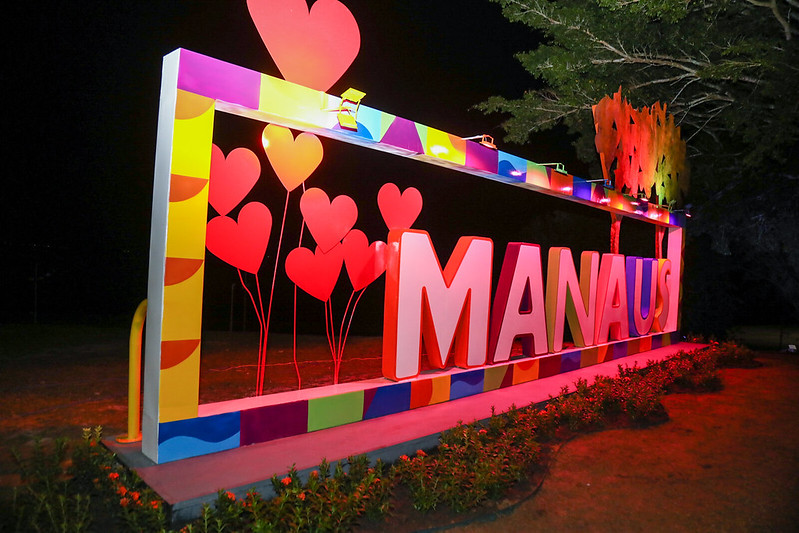 Primeiro letreiro turístico de Manaus é inaugurado neste sábado. Foto: Altemar Alcantara