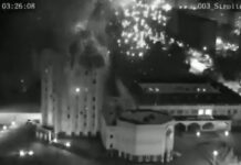 Vídeo: prédio em cidade ucraniana é destruído por bombardeio