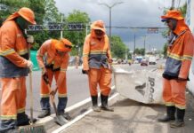 Prefeitura realiza ação de limpeza nas vias onde vai acontecer a Maratona de Manaus 2022