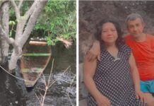 Casal de pescadores desaparece no AM e canoa é encontrada amarrada a árvore