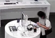 Vídeo: mulher é detida após roer cabo de iPhone para roubar aparelho