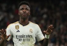 Vini Jr ironiza críticas após lance polêmico em vitória do Real Madrid: ‘Sempre fiz assim em Copacabana’