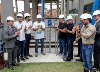 Governador Wilson Lima entrega primeira etapa da rede de esgoto do Prosamin+ em Manaus