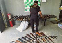 PF realiza destruição de armas e munições em Manaus/AM