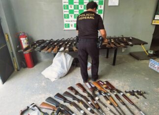 PF realiza destruição de armas e munições em Manaus/AM