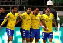 Brasileiro: Palmeiras goleia Bragantino e permanece com folga na ponta